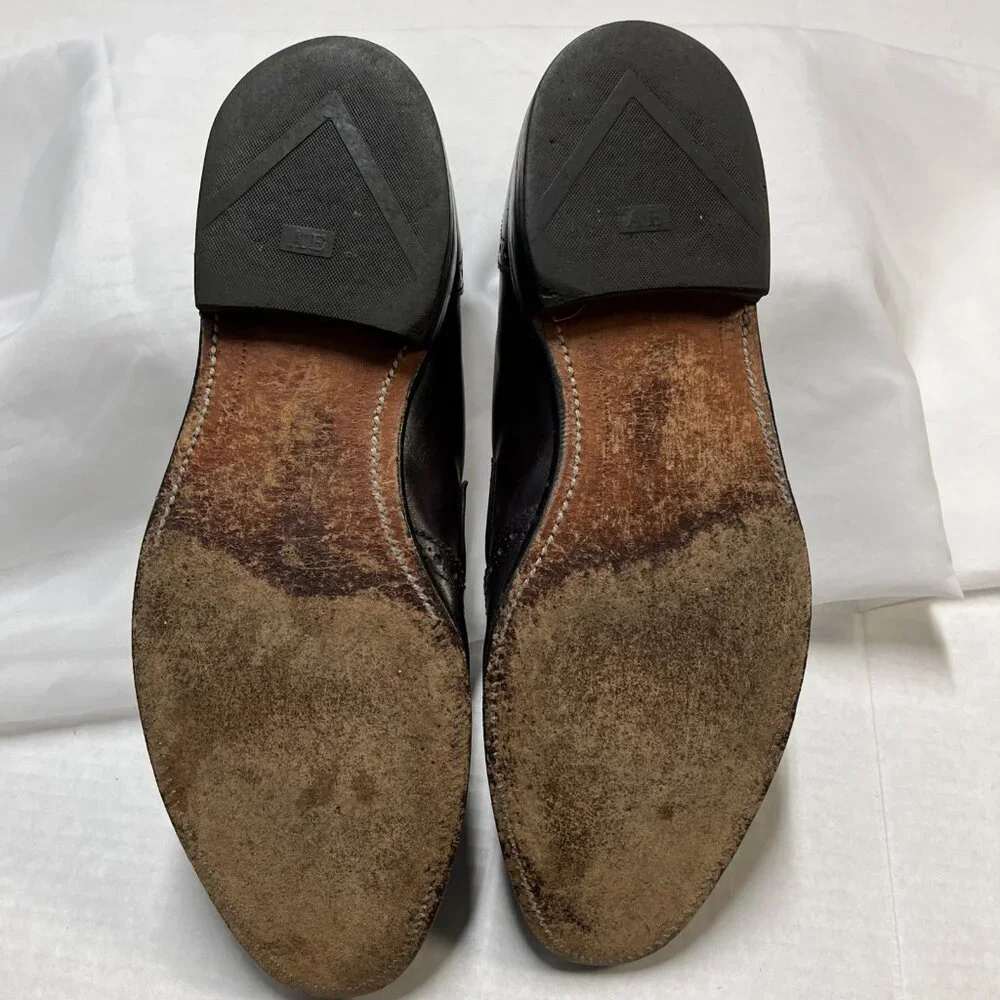 Allen‎ Edmonds Shoe Mens 10 Wilbert Brown Leather Comfort Blucher Oxford Casual